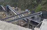 Work site of stone production line