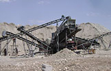 Work site of stone production line